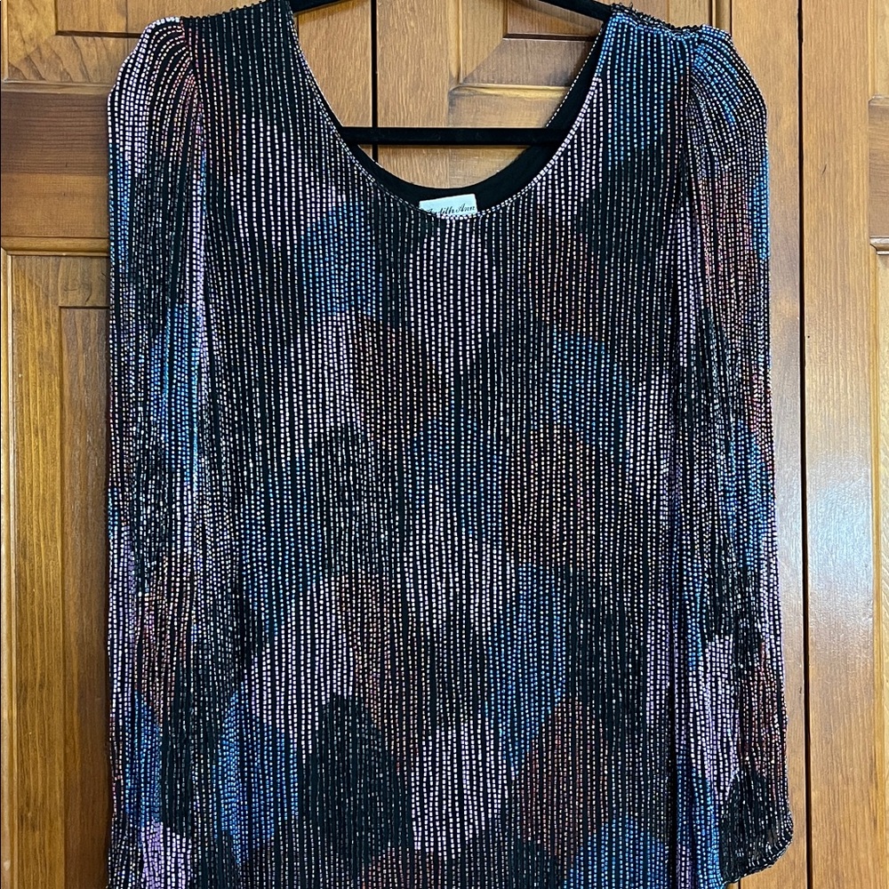Judith Ann Creations Beaded Dress Vintage Size Large